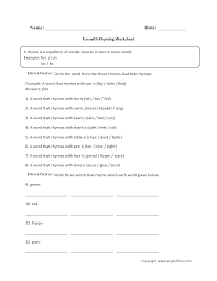 Rhyming helps children notice and work with the sounds of words. Englishlinx Com Rhyming Worksheets