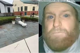 Threatening messages spray-painted