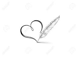 Stock Photo Stylo Plume Carte De Voeux Et Plume
