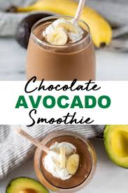 Chocolate Avocado Smoothie Dairy Free Smoothies Avocado Smoothie Recipe Chocolate Avocado Smoothie