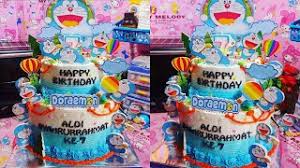 Salah satu hal yang paling menarik saat perayaan ulang tahun adalah adanya kue ulang tahun. Kue Ulang Tahun Doraemon Dua Tingkat Anti Tumbang Youtube