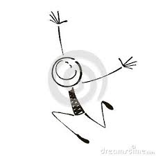 Happy Stick Figure On A White Background Vector Funny Stick Figures Stick Figure Drawing Stick Figures