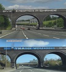 Image result for give peas a chance m25