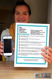 Write Up A Phone Contract And Make Your Kids Sign It Before You Give Them A Mobile Phone Failure To Abide B Kids Cell Phone Parenting Teens Kids And Parenting
