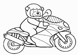 Bär Auf Einem Motorrad Ausmalbild Az Ausmalbilder
