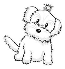 Coloring page with a cute dog. Cute Dog Coloring Pages Pictures Whitesbelfast Com