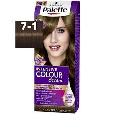 صبغة للشعر Palette من شوارزكوف درجة اللون 1 7 أشقر رمادي متوسط حربوء