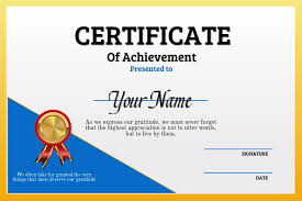 Free certificate templates that will allow you to make original certificates for your classroom or you can also download free certificate templates including award templates, printable certificates. Certificate Of Achievement Template Postermywall