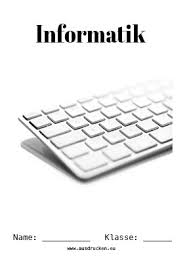 Tastaturvorlagen zum ausdrucken / weihnachtsplaner vorlagen zum ausdrucken oder digital : Informatik Deckblatt Computer Informatik Deckblatter