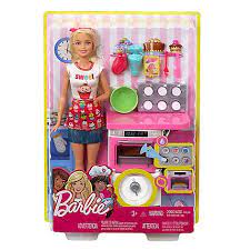 Barbie Barbie Chef Pastelitos Kit De Juego Munecas Barbie Juguetes Antiguos De Los 80s