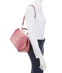 Brahmin Melbourne Collection Juliette Crocodile Embossed Frame Satchel Bag Dillard S Satchel Bags Brahmin Satchel