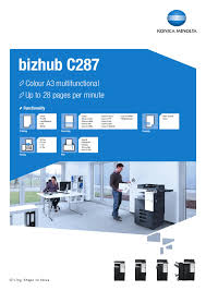 How to install konica minolta bizhub copier driver. Bizhub C287 Datasheet V2 By Konica Minolta Business Solutions Europe Gmbh Issuu