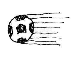 Mit dem zirkel einen kreis zeichnen. Fussball In Der Bewegung Lokalisierte Das Zeichnen Stock Abbildung Illustration Von Gezeichnet Kunst 154791150