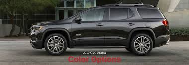How Many Color Options Are There For The 2019 Gmc Acadia