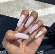 Check out our cute nails selection for the very best in unique or custom, handmade pieces from our acrylic & press on nails shops. White Cute Nail Art And Sparkle Nails Image 7605733 On Favim Com