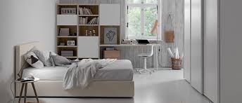Potranno riordinare la stanza sfruttando l'armadio, i 2 grandi cassetti e la nicchia. Ol31 Camera Per Single Camerette Zg Mobili Torino Arredamenti Traiano
