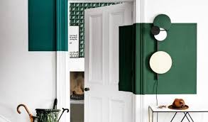We also share our favorite painting tools to give you that professional finish. Original Door Painting Green Paint Squares On Part Of The Wall And The Door Frame Pctr Up