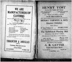 WE ARE MANUFACTURERSOF CLOTH] THORNTON i DOIICUS HENRY YOST
