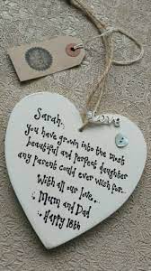 Personalised Daughter Gift 21st 13 16 18th Birthday Present Keepsake Heart Sign Other Celebrations Occasions 18th Birthday 21st Gifts 18th Birthday Gifts