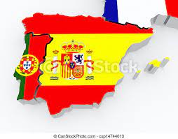 Statistique, scores des matchs, resultats, classement et historique des equipes de foot espagne et portugal. Carte Portugal Espagne 3d Canstock
