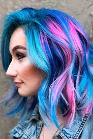 Helle Farbige Schnitt Colorfulhair Wavyhairstyle Mittellange Schnitt Medium Length Hair Styles Hair Styles Thick Hair Styles