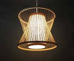 Creative Staggered Form Bamboo Sheet And Parchment Pendant Light Natural Bamboo Color Or Black Color 110 240v 50 60hz Free Shipping In 2021 Bamboo Light Lamp Design Plug In Pendant Light