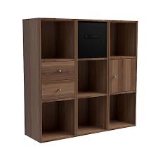 Storage available for as low as $60 / month ! Form Konnect Walnut Effect 9 Cube Shelving Unit Diy At B Q