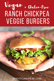 These Vegan Ranch Chickpea Veggie Burgers Are Loaded With Flavor Featuring Carrots Nutritional Yeast Veggie Burgers Recipe Veggie Burger Vegan Dinner Recipes