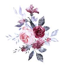 H833 9 Flower Illustration Floral Stationary Flower Art