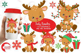Christmas Clipart Reindeer Clipart Baby Reindeer Santa S Reindeer Rudolph Clipart Christmas Ornament Clipart Commercial Use Amb 2288 Baby Reindeer Baby Clip Art Christmas Clipart