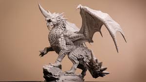 3d Printed Blue Dragon Sculpted By Lord Of The Print Printed By The Lychee Slicer Team If You Are Looking For A 3d Printer Blue Dragon Prints Lion Sculpture