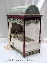 french domed top four poster bed by carol clarke of dolls etsy dolls house interiors four poster bed doll house