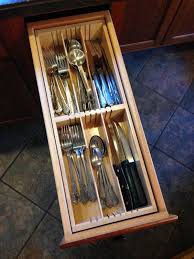 narrow kitchen drawer organizer insert