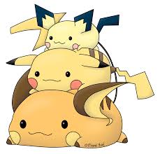 It might be my best one. Oc I Recreated An Old Drawing Of Mine I Still Think It S So Cute I Really Like The Pichu Pikachu En Raichu Evolution Line Pokemon