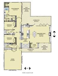 Ranch floor plans are one story high with straight, u, or l shaped floor plans that have all the bedrooms grouped in one wing or to one side of the home. Pianta A T Bella Move Garage To Left Side Of House Push Laundry Back Between Master And 2nd Be Ranch Style House Plans New House Plans L Shaped House Plans