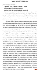 Terengganu jalan putra a/2,taman bandar putra no 17,ground floor & first floor. Solved Human Resources Management Case 1 Conducting Job Chegg Com