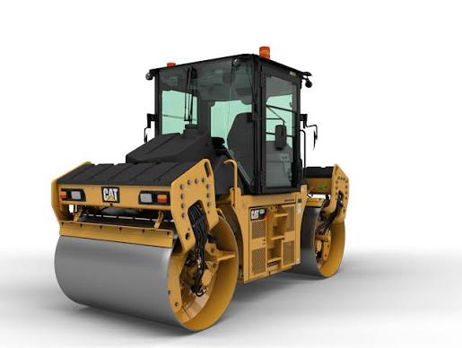 Caterpillar CD8 - Solid Drum Smooth Drum Roller