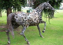 Metallic Sculpture The Art Of Up Cycling Steampunk Horse S Scrap Metal Horses That Look Stunn Metal Horse Sculptures Metal Art Sculpture Scrap Metal Art