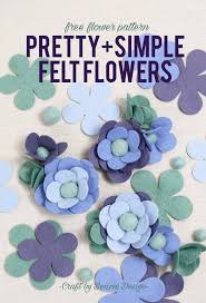 Free bio company logo template. Simple Felt Flowers Free Pattern Benzie Design