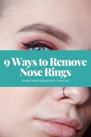 Gently twist it into the hold while using the finger of your other hand to support it and guide it through. 9 Ways To Remove Nose Rings