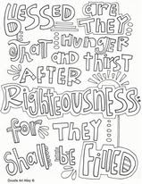 Poverty of spirit is certainly not something that comes naturally to us, and it is not a quality that is celebrated in our time and culture. Sermon On The Mount Coloring Pages Religious Doodles