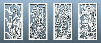 Maybe you would like to learn more about one of these? Laser Cut Panel Template Anstract Floral Pattern Stencil For Wood Or Metal Cutting Carving Paper Art Fretwork Card Background Decoration Interior Design Vector Illustration Royalty Free Cliparts Vectors And Stock Illustration Image
