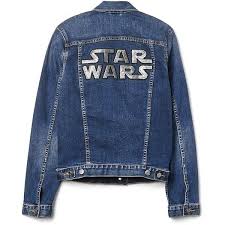 Gap Star Wars Icon Denim Jacket 98 Liked On Polyvore Featuring Outerwear Jackets Jean Jacket Denim J Blue Denim Jacket Blue Jean Jacket Star Wars Icons