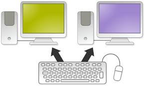 While using deskreen as a second screen. Two Computers One Mouse