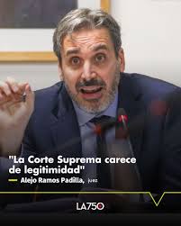💬“ESTOS JUECES LLEVAN ADELANTE PROCESOS QUE EVIDENCIAN UN PODER JUDICIAL  CONDICIONADO" 📌El juez federal de La Plata Alejo Ramos Padilla lanzó duras  críticas a los jueces de la Corte Suprema de Justicia.