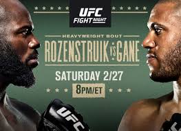 Ufc fight night took place saturday, october 3, 2020 with 11 fights at ufc fight island in abu dhabi, dubai, united arab emirates. Ufc Fight Night How To Watch Jairzinho Rozenstruik Vs Ciryl Gane Saturday 2 27 21 Fight Card Odds Silive Com