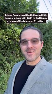 Ariana Grande bought this Hollywood Hills home in 2021 for $8.9 million in  the hot low-interest market 🔥 then sold it in todays’s much cooler market  to Bad Bunny for $8.3 million 🥶 Between closing ...