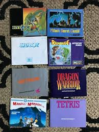 Manuals Inserts And Box Art 182174 Original Nes Instruction Manuals Lot Of 8 Vintage Manuals Buy It Now Only 32 99 On Ebay Box Art The Originals Nes