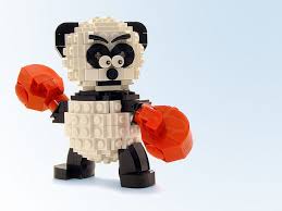 Boxing Panda Amazing Lego Creations Lego Art Lego Projects