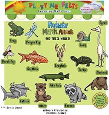 There are different types of animals, and the two main differences are that some animals are domesticated, which are the ones that have a strong relationship with humans, and others are wild. Buy Playtime Felts Freshwater Marsh Animals And Their Names Felt Set For Flannel Board Storytime Online At Low Prices In India Amazon In